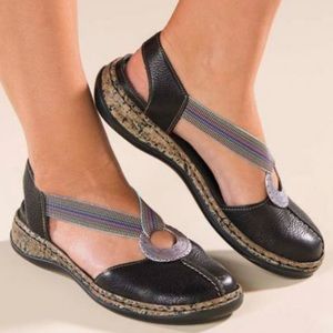 Rieker Daisy black mary jane ANTISTRESS sandals